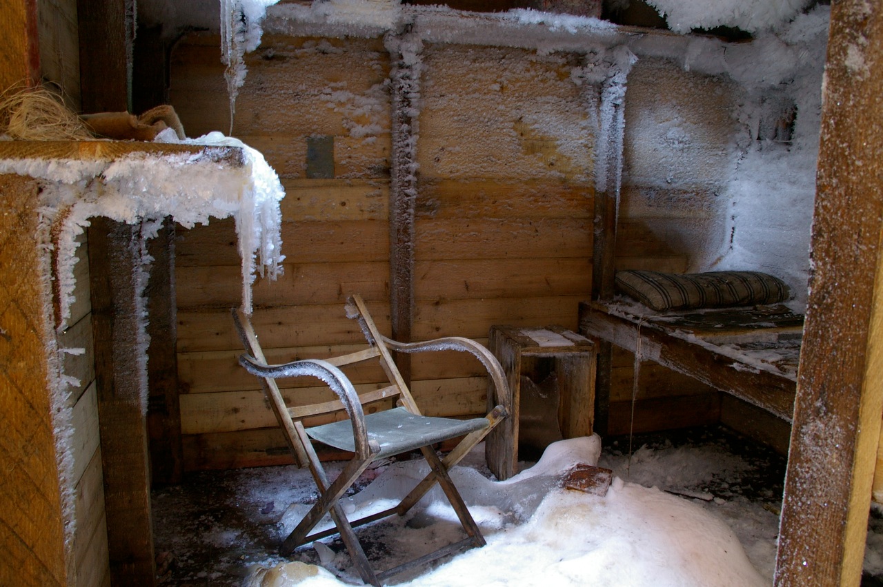 The chair Mawson sat in while planning his expeditions.